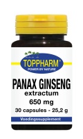 Panax ginseng extractum 650 mg